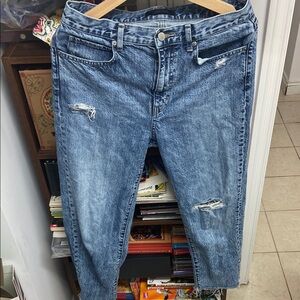 Uniqlo Distressed Blue Jeans